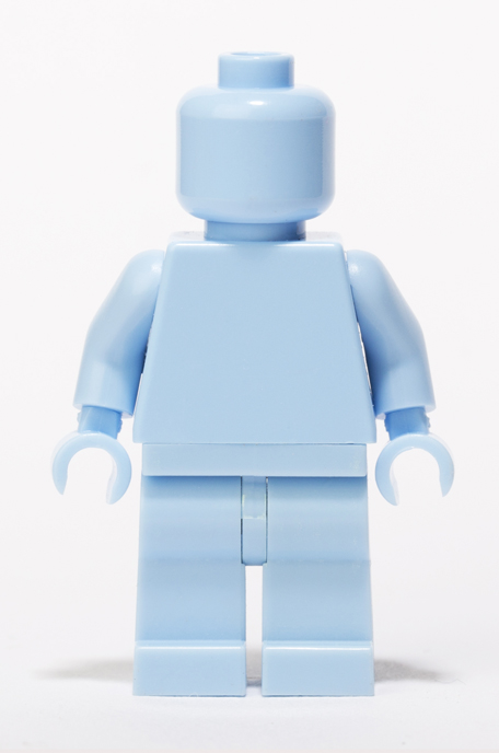 Bright Light Blue Lego Monochrome minifigure